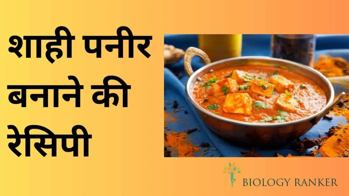 Shahi Paneer Recipe in Hindi,